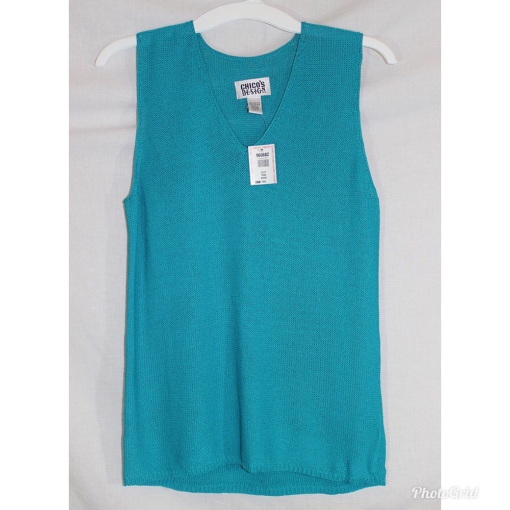 Chico’s Blue Knit Sweater